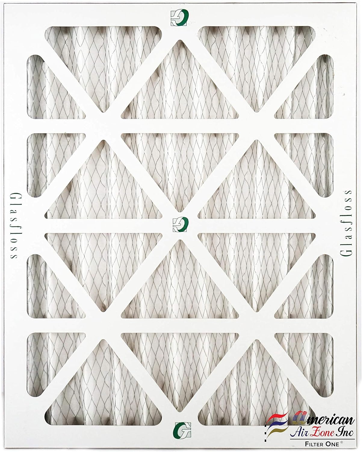 Glasfloss 16x20x2-2" MERV 10 - Pack of 4 - Pleated Air Filter - Furnace Air Filter- Made In USA (Actual Size: 15 1/2 x 19 1/2 x 1 3/4 Inches)