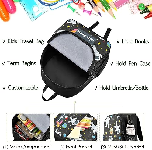 Miniatura 2 de Naanle Mochila personalizada para niños y niñas, mochila personalizada, Multicolor 34, Mochilas de mochila