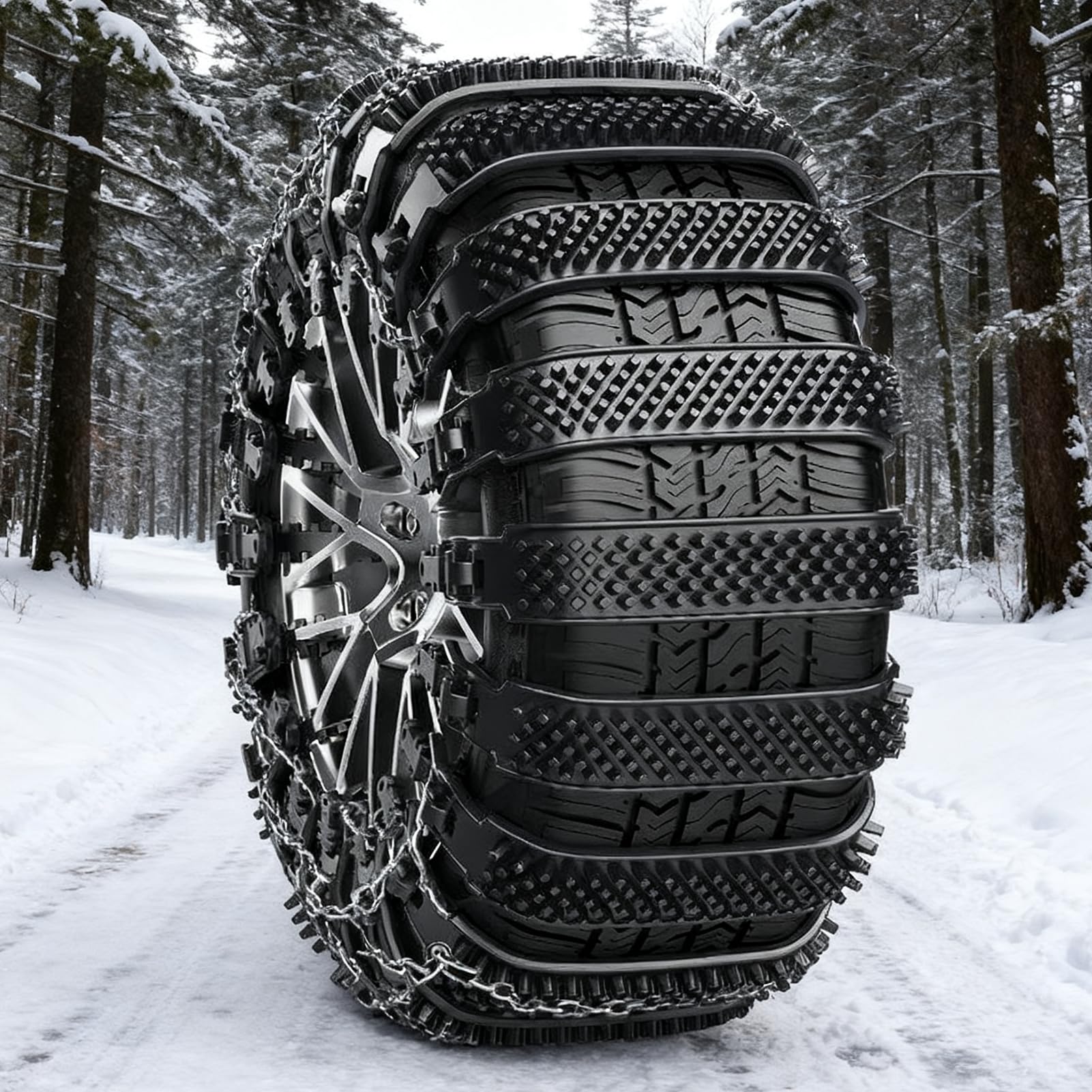 Cadenas De Nieve Correas De Amarre Para Ruedas Ajustables 10 Piezas