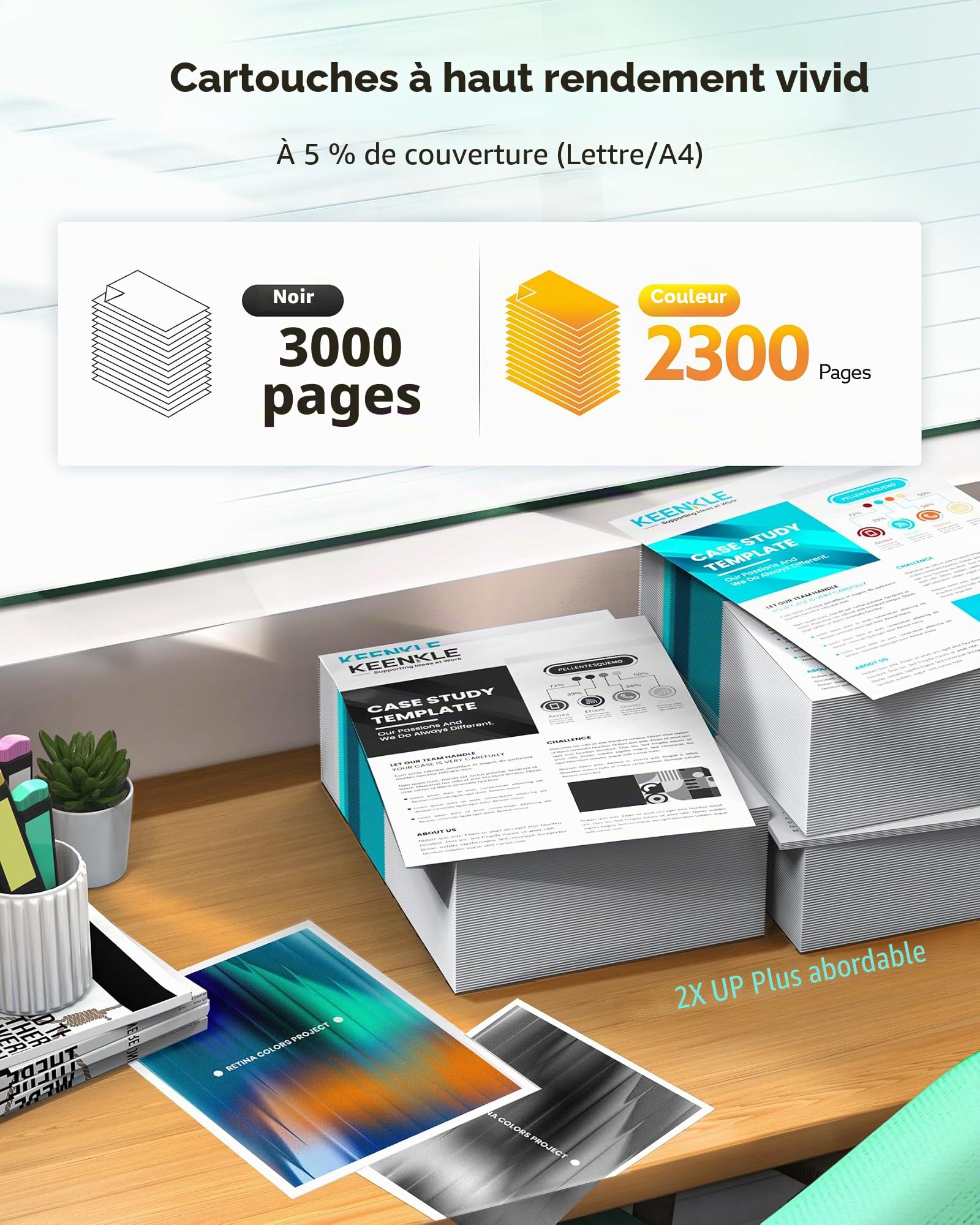 TN247 TN-243CMYK Toners Compatibles pour Brother DCP-L3550CDW MFC-L3770CDW
