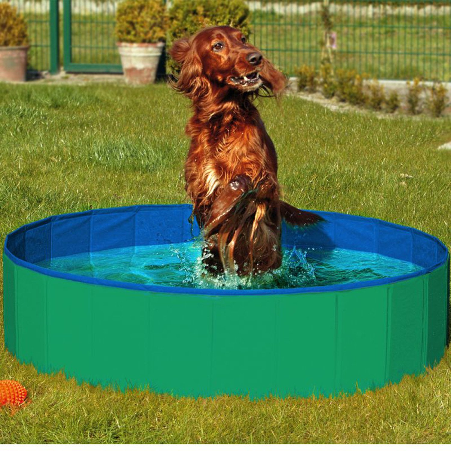 Karlie Doggy Pool, Durchmesser 120 cm, grün/blau