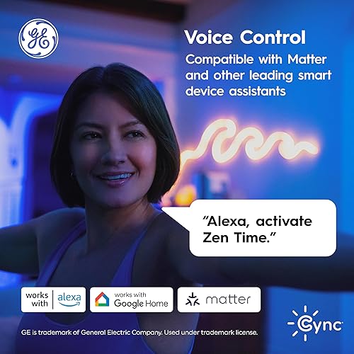 Miniatura 3 de Cync GE - Bombillas LED inteligentes A19, decoración de habitación que cambia de color, funciona con Alexa y Google Home, compatible con materia,