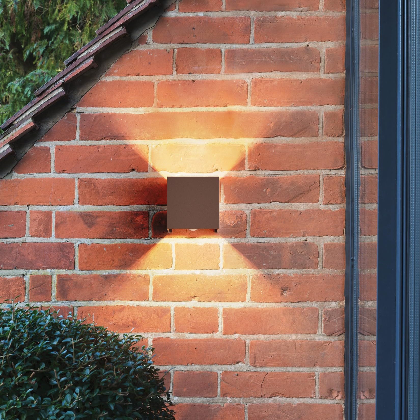 Klighten 2PCS Applique Murale Extérieur avec Détecteur de Mouvement IP54 Éclairage Mural Intérieur avec Angle de Faisceau Réglable, avec Ampoule LED G9 Remplaçable Lampe, Blanc Chaud 3000K, Bronze