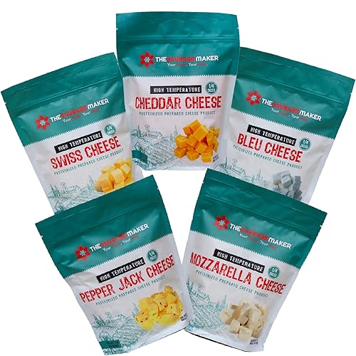 High Temperature Cheese Assortment Pack - 5, 1 pound Packs