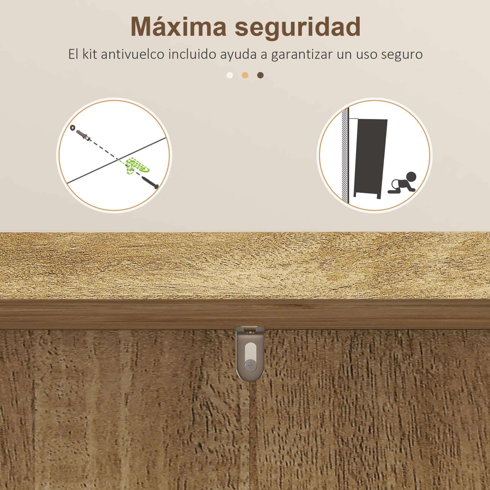 HOMCOM Armadio da cucina Armadio dispensa da cucina con 2 ante in rattan e 16 ripiani Armadio da cucina moderno con ripiani regolabili per sala da pranzo soggiorno 60x30x104 cm Naturale