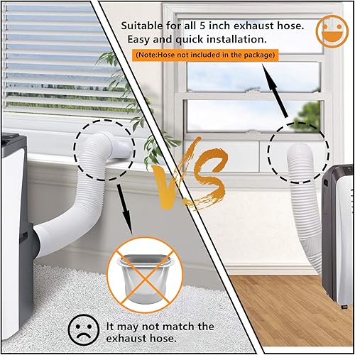 Miniatura 3 de LBG Products Kit de placas de sellado de ventana de aire acondicionado portátil, unidad de ventana de CA vertical, kit de ventilación de ventana