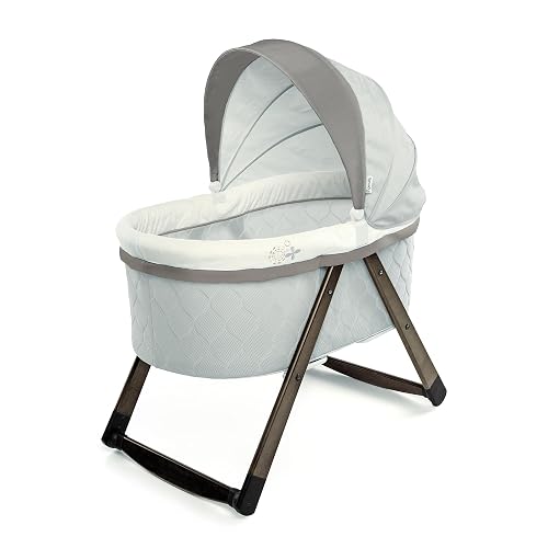 Ingenuity Foldaway Rocking Wood Bassinet in Carrington style