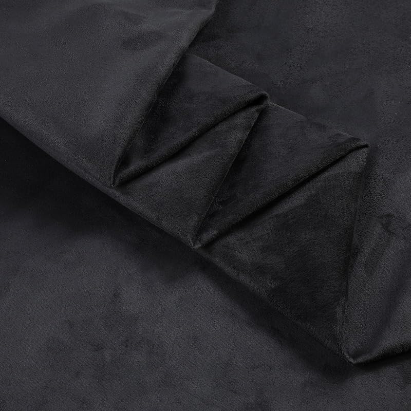 Black Auto Suede Headliner Fabric Without Foam Backing 64"×40" | Mirco-Suede Headliner Material Roof Repair Replacement for Car Truck RV SUV Boat Auto Interior Headliner Material, 64" Wide