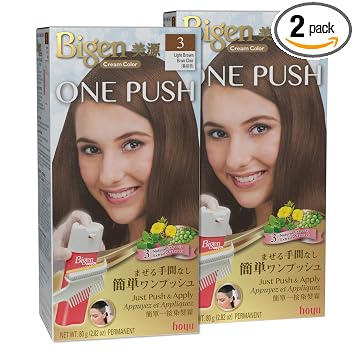 Bigen One Push 3 Light Brown - 2 Pack