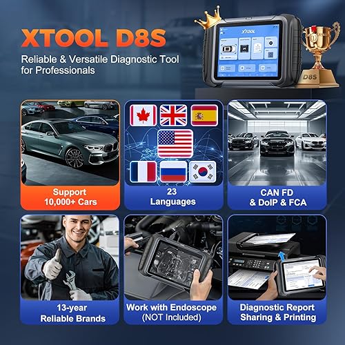 Vista 9 de XTOOL D8S AI-Assisted Bidirectional OBD2 Scanner with Topology Mapping: 2026 Upgrade of XTOOL D8, Scan Tool with 42+ Reset, Full System Automotive