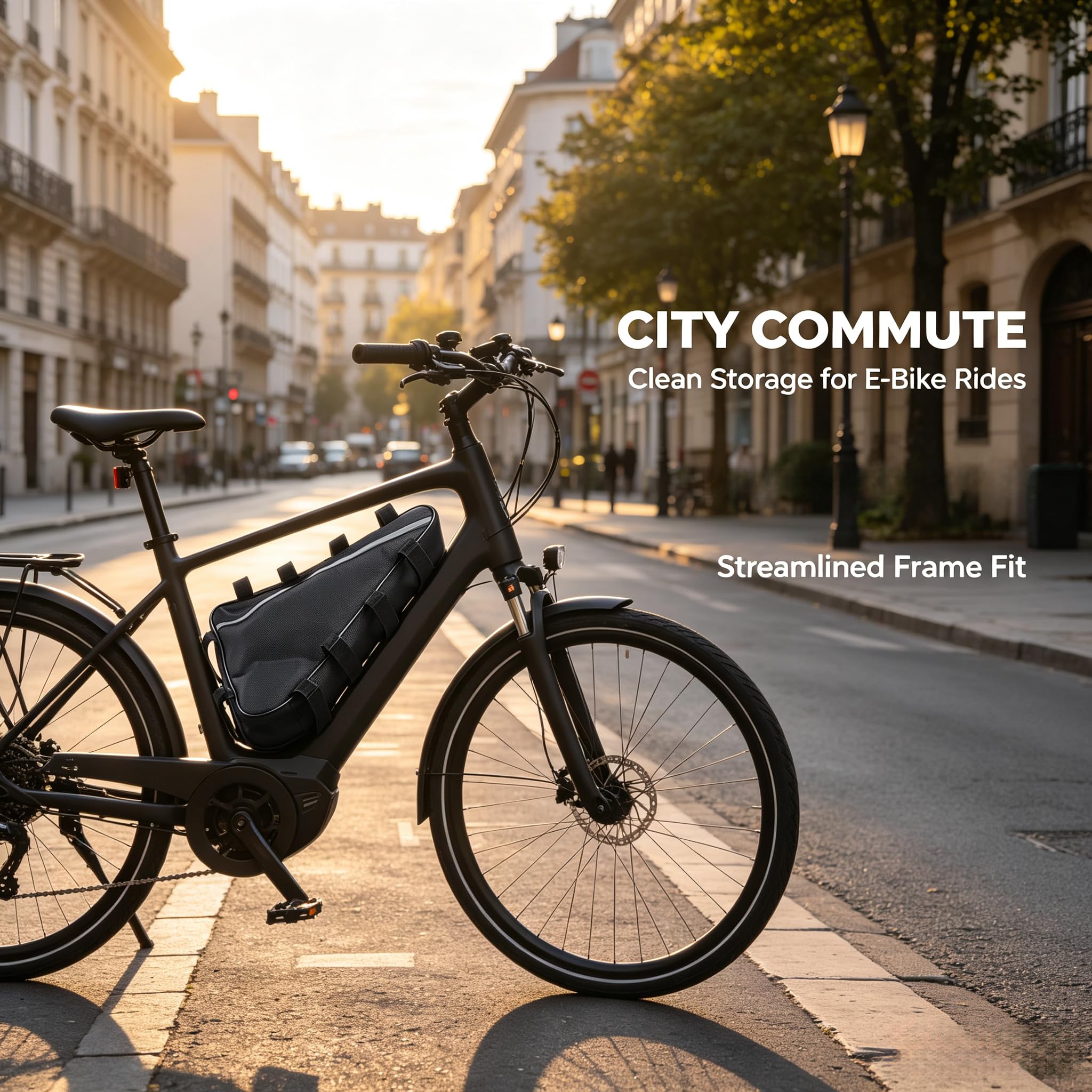 Wasserdichte Dreiecks-Batterietasche für Elektrofahrräder, dreieckige Fahrradrahmentasche, E-Bike-Hängetasche, Fahrrad, Rahmen-Batterietasche für Rennrad (39 x 36 x 22 cm)