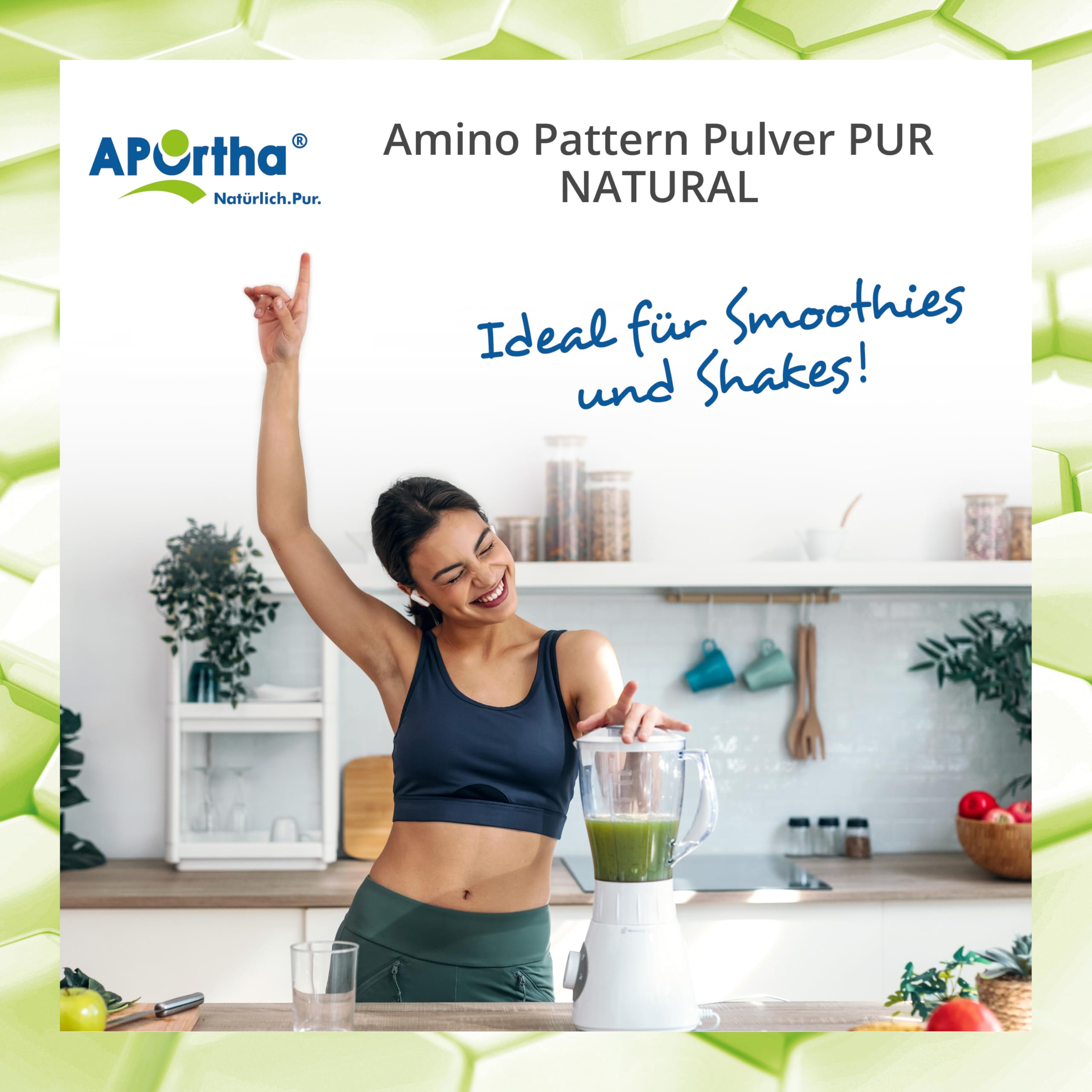 APOrtha Multi essential Amino Pattern I 362 g Aminosäuren-Pulver mit 8 essentiellen Aminosäuren nach Prof. Dr. Lucà- Moretti für optimierte Eiweißversorgung I Aminosäuren komplex hochdosiert EAA vegan