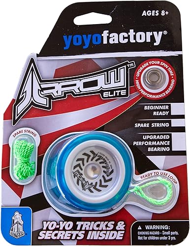 Miniatura 2 de YoyoFactory Arrow Elite - Juguete de yoyo para principiantes, viene con cuerda extra y lazo de dedo preatado, incluye rodamientos para principiantes