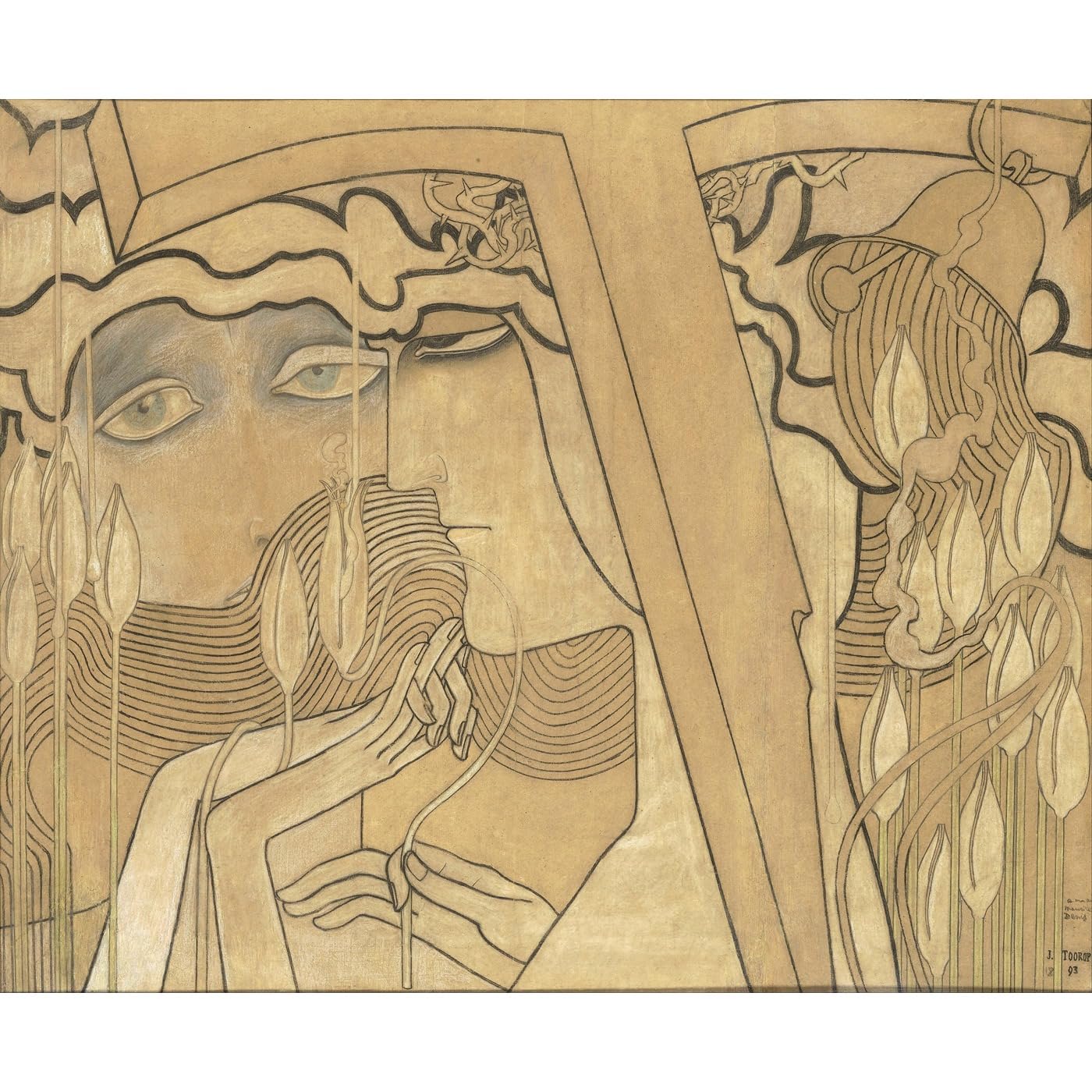Impression toile Jan Toorop cadeau de pendaison de crémaillère