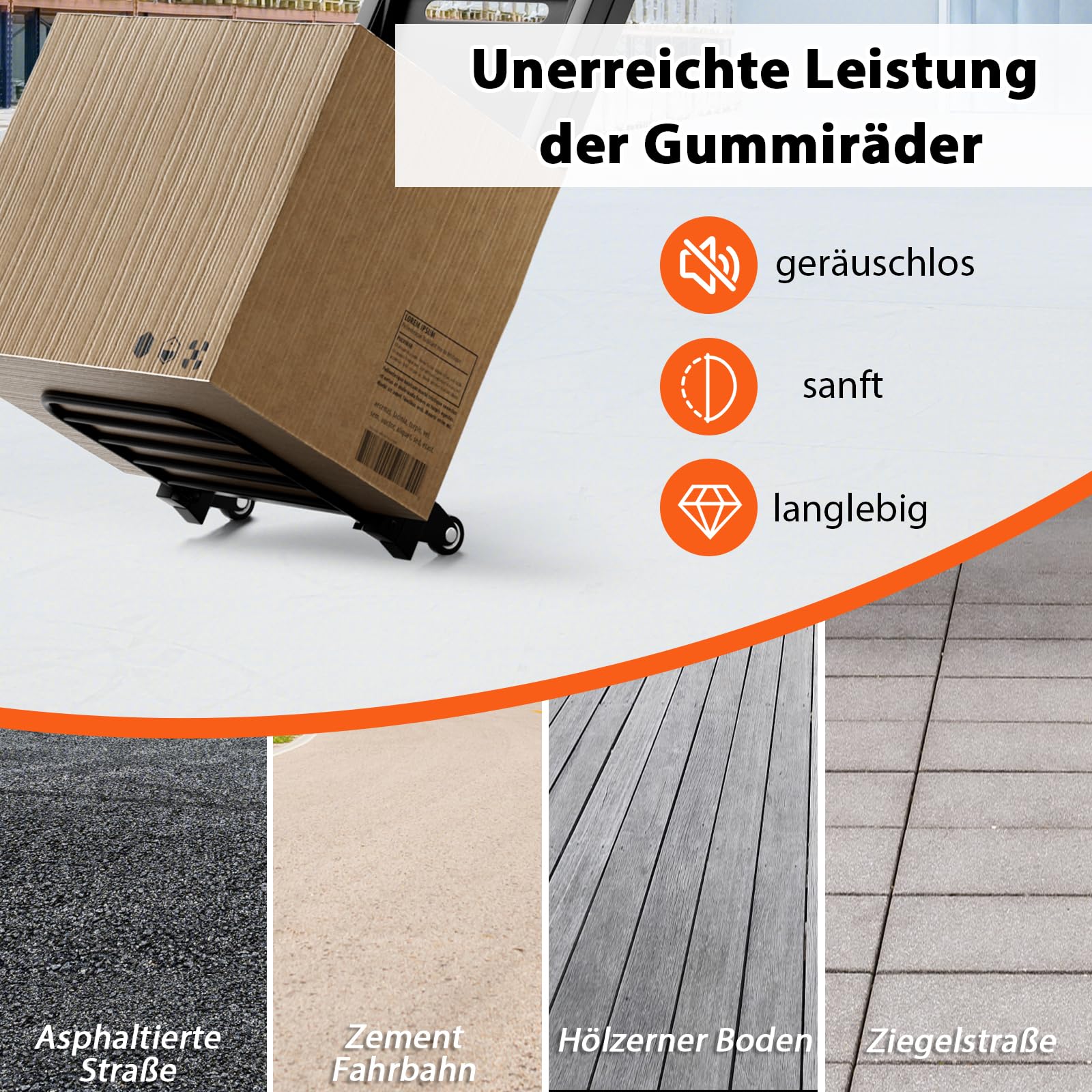 GYMAX 2 in 1 Sackkarre & Leiter klappbar, 3-Stufen Trittleiter aus Metall bis 200kg belastbar, Sackkarre mit Gummirädern, Griff & bis 250kg belastbar, Transportkarre für Garage & Zuhause