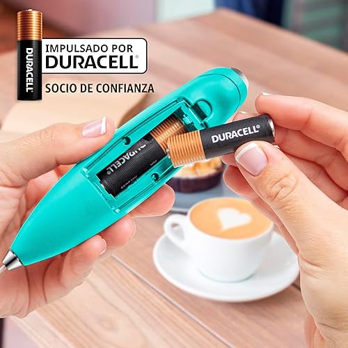 Miniatura 7 de Zulay Milk Boss Espumador de leche potente manual, hace espuma para latte, batidor para mezclar bebidas, café, miniespumador para capuchino, frappé