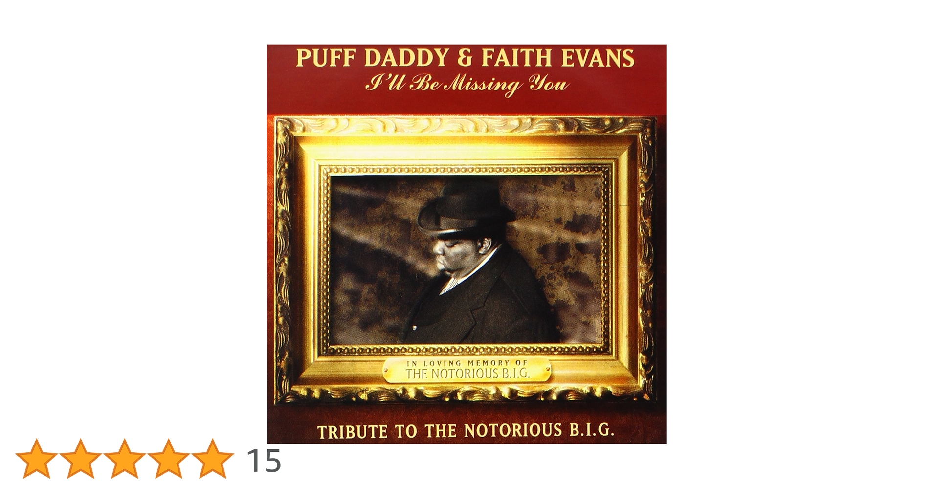 超希少名盤PUFF DADDY I'LL BE MISSING YOU レコード I'll Be Missing You: Tribute to the Notorious B.I.G. by Puff