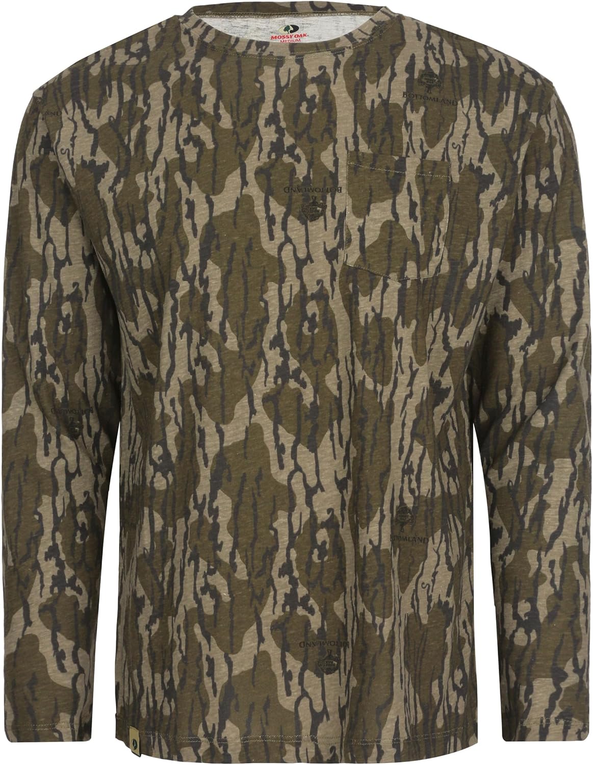 Mossy Oak Long Sleeve Hunting Camo Shirt for Men, with Pocket