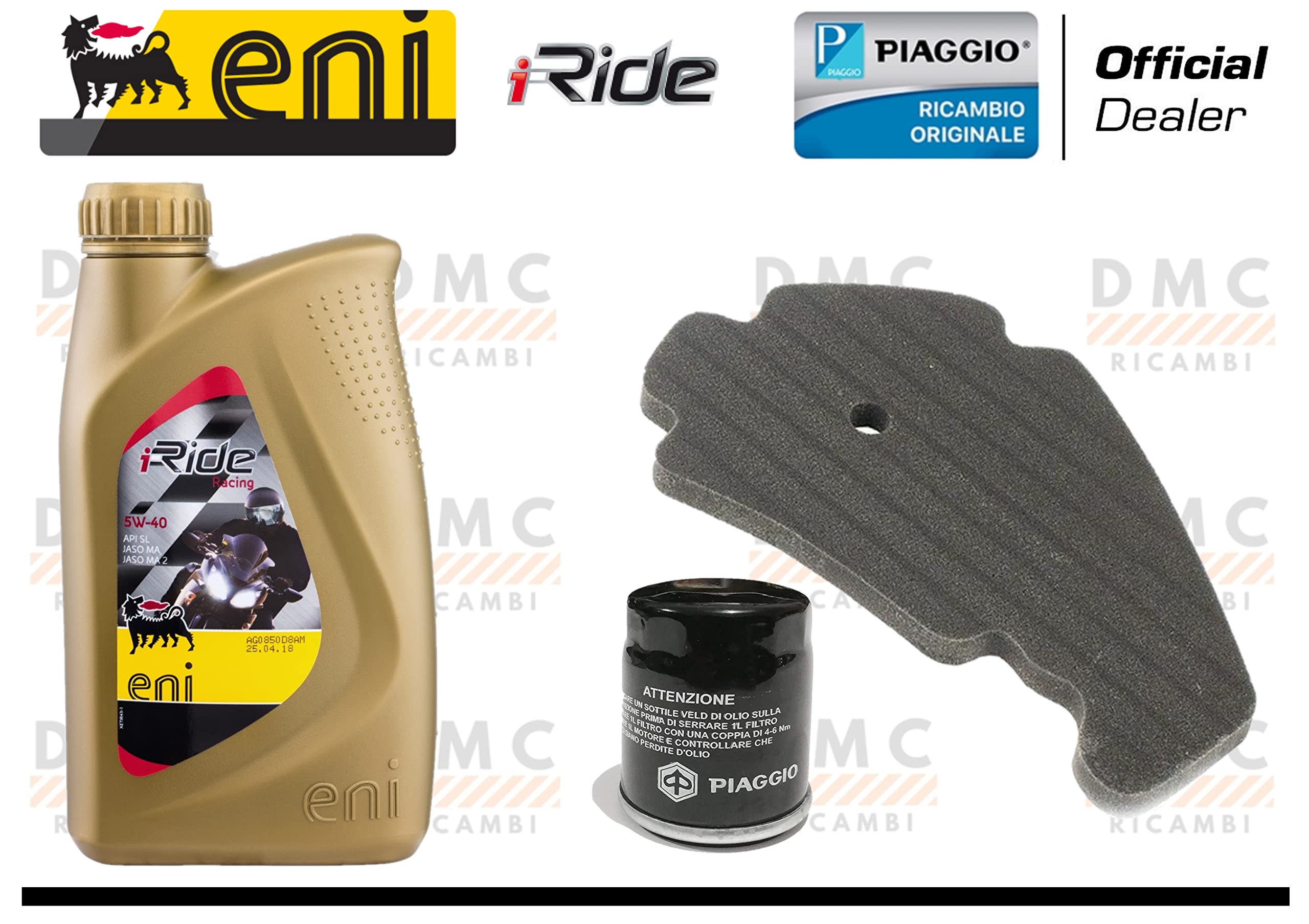 Kit Filtro Olio E Aria Originale Piaggio Per Beverly 125, 250, 300, 300ie - Ricambio Ufficiale - Foto 6