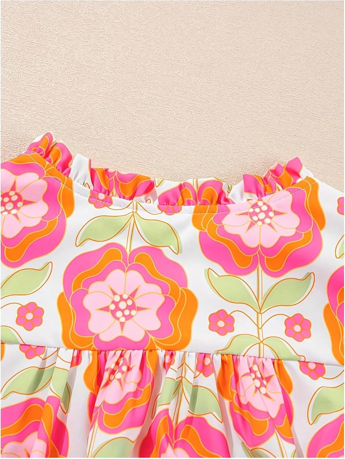 Floerns Women's Striped Ruffle Cap Sleeve Tops Summer Blouse Tops V Neck Business Causal Work Outfits for 2025 - Image 5