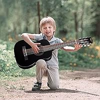 Vista 2 de ADM - Guitarra acústica para principiantes, 30 pulgadas, cuerdas de nailon, guitarra de madera para niños y estudiantes, lecciones en línea