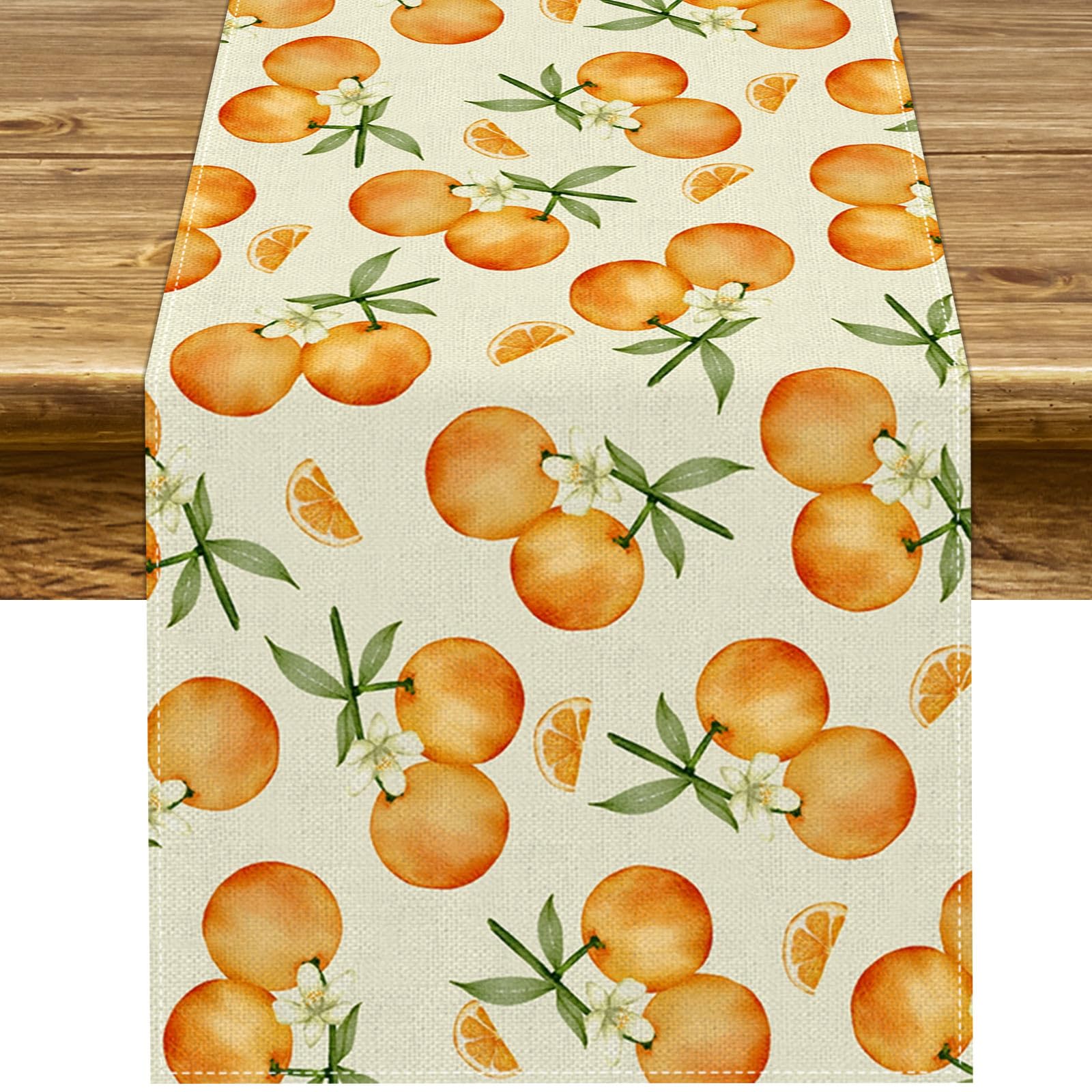 Amazon.com: Pudodo Orange Citrus Table Runner Little Cutie Themed 