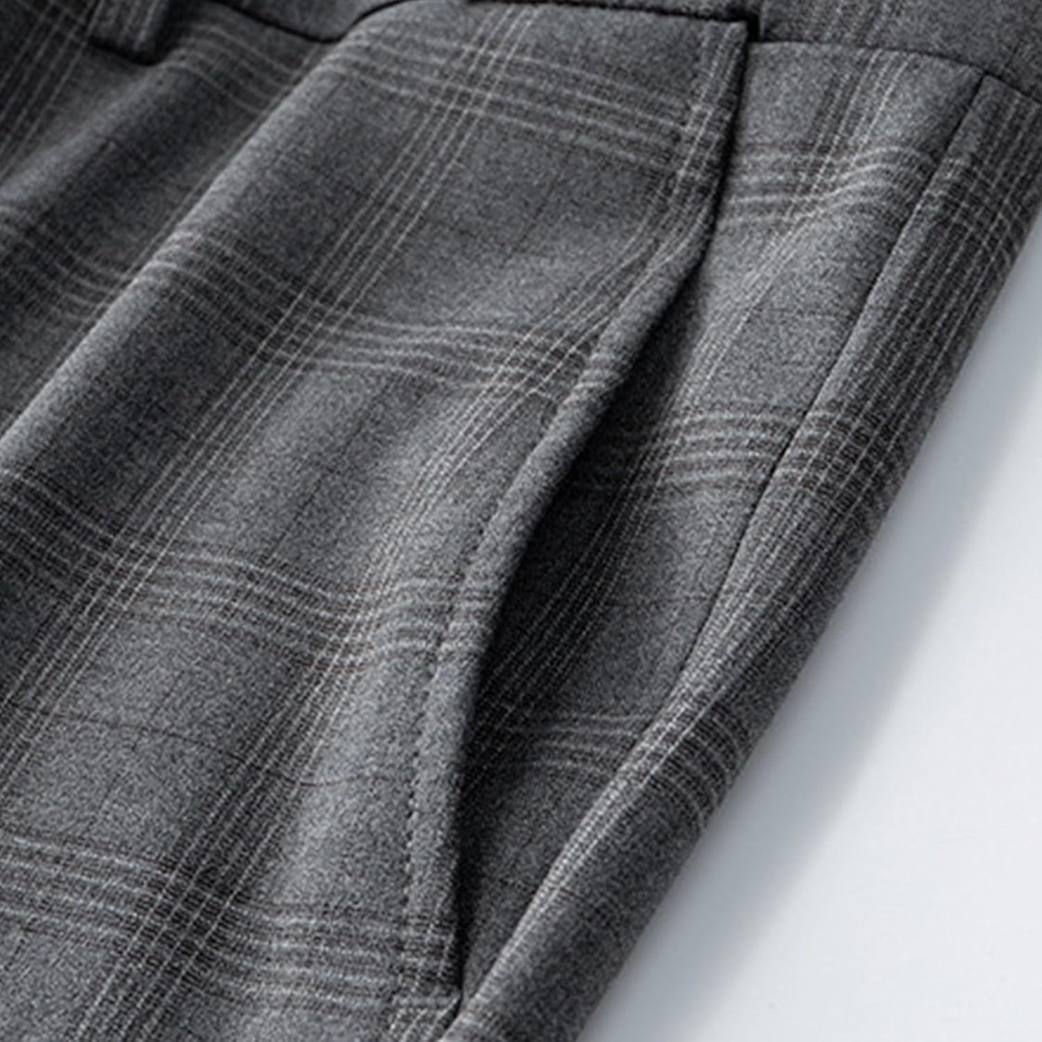 Men's Loose Casual Striped Business Suits Notched Lapel Pinstripe 3 Piece Suits Wedding Formal Blazer Vest Pants