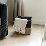 NaturalCozy 13 Boîtes de rangement en cube de pouce Paniers tissés en coton pour l'organisation 3-Pack | 13 x 13 Paniers de rangement carré en tissu pour étagères Organisateur, Jouets pour enfants, Cabinet bébé