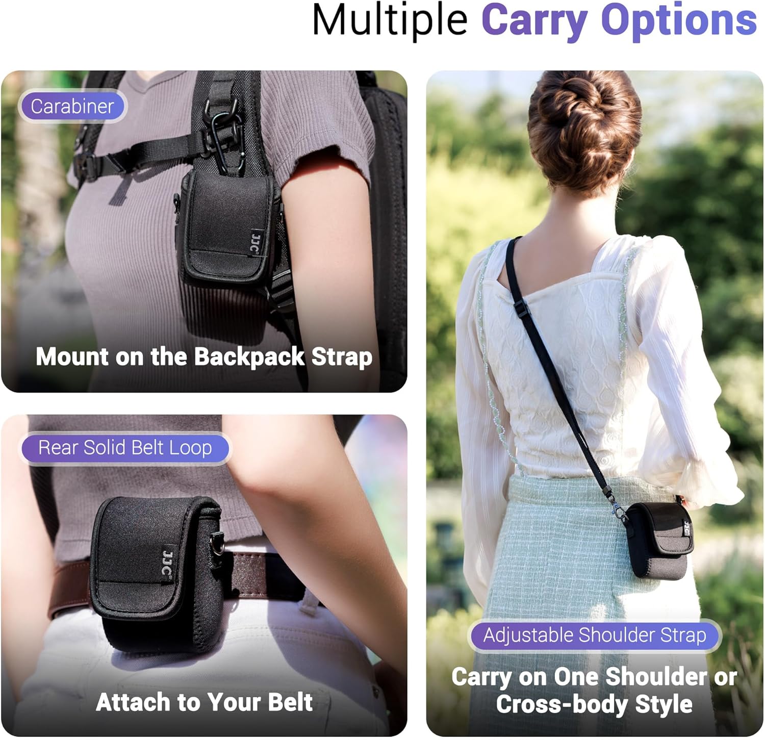 EVA Action 5 Pro Case + Neoprene Action 5 Pro Case: Hard Shell Carrying Pouch Shoulder Bag for DJI Osmo Action 5 Pro/4/3 Adventure Combo with Neoprene Carrying Case for Osmo Action 5 Pro 4 3 with Cage