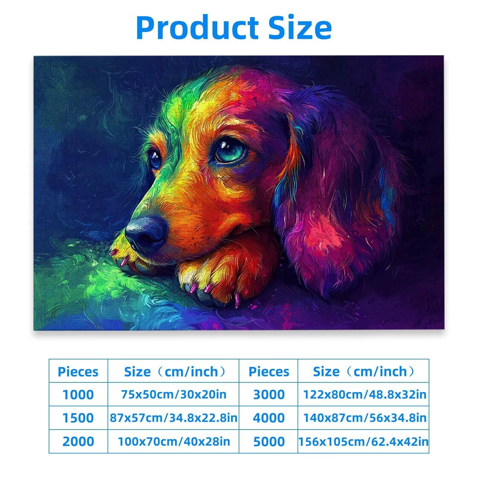 Puzzle dla dorosłych 1500, puzzle dla psów dla dorosłych, puzzle ze zwierzętami z wykwintnym pudełkiem do pakowania, niemożliwe drewniane puzzle do wystroju pokoju, prezenty dla kobiet, prezenty dla
