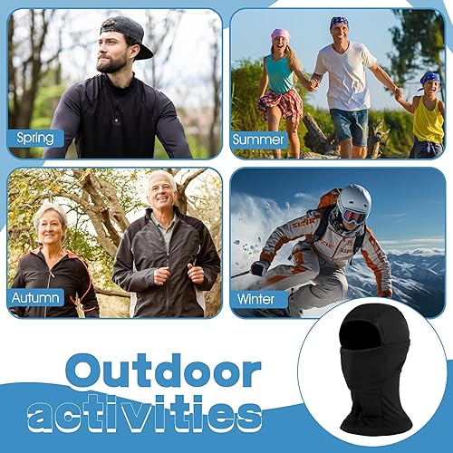 Miniatura 7 de Pasamontañas para clima frío, máscara de esquí para hombres, polaina de cuello resistente al viento, calentador de cuello de invierno, bufanda para