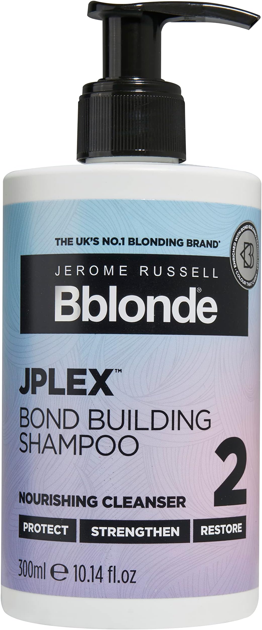 Bblonde JPLEX 2 Bond Building Shampoo - Nourishing Cleanser Hair Treatment to Protect, Strengthen & Restore Damaged Hair, 300ml