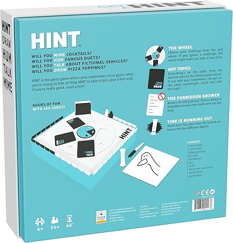Miniatura 2 de Bezzerwizzer HINT - Juego de fiesta (edición estadounidense), un divertido y creativo juego de insinuaciones para horas de risa y entretenimiento.