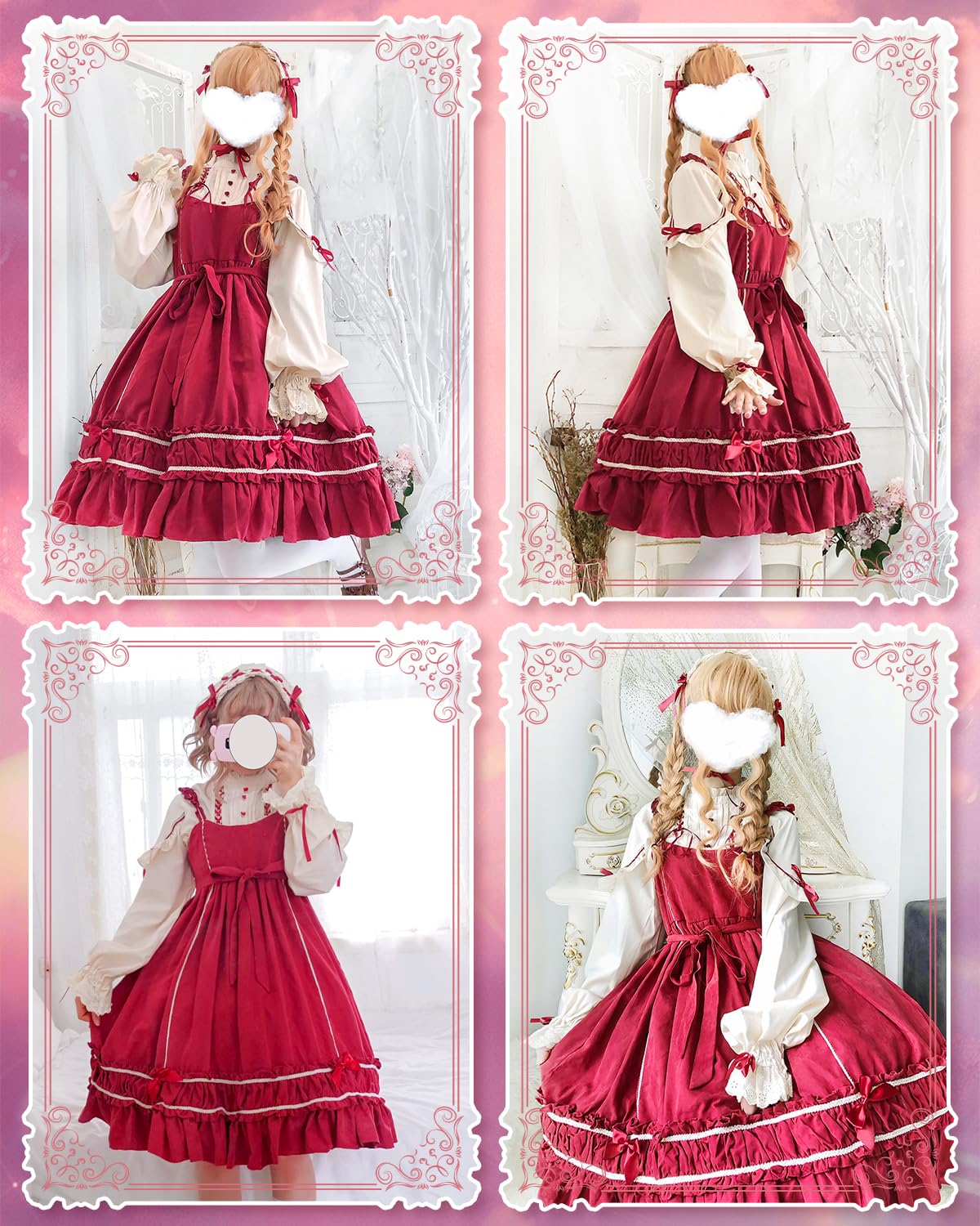 Amazon.co.jp: [JIURUN] ワンピース ロリータ 長袖 ゴスロリ コスプレ