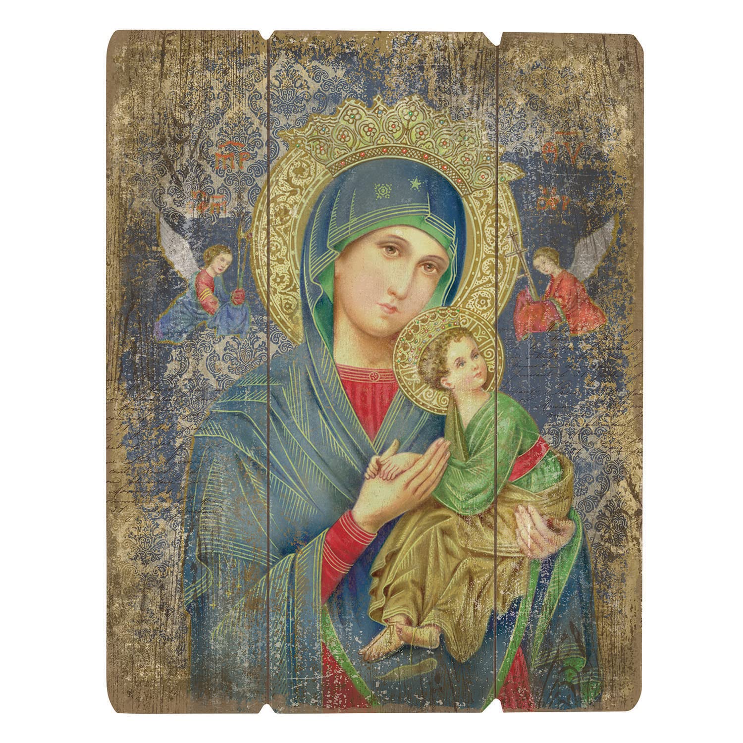 Christian Brands Pallet Sign, Wood, Our Lady of Perpetual Help, M