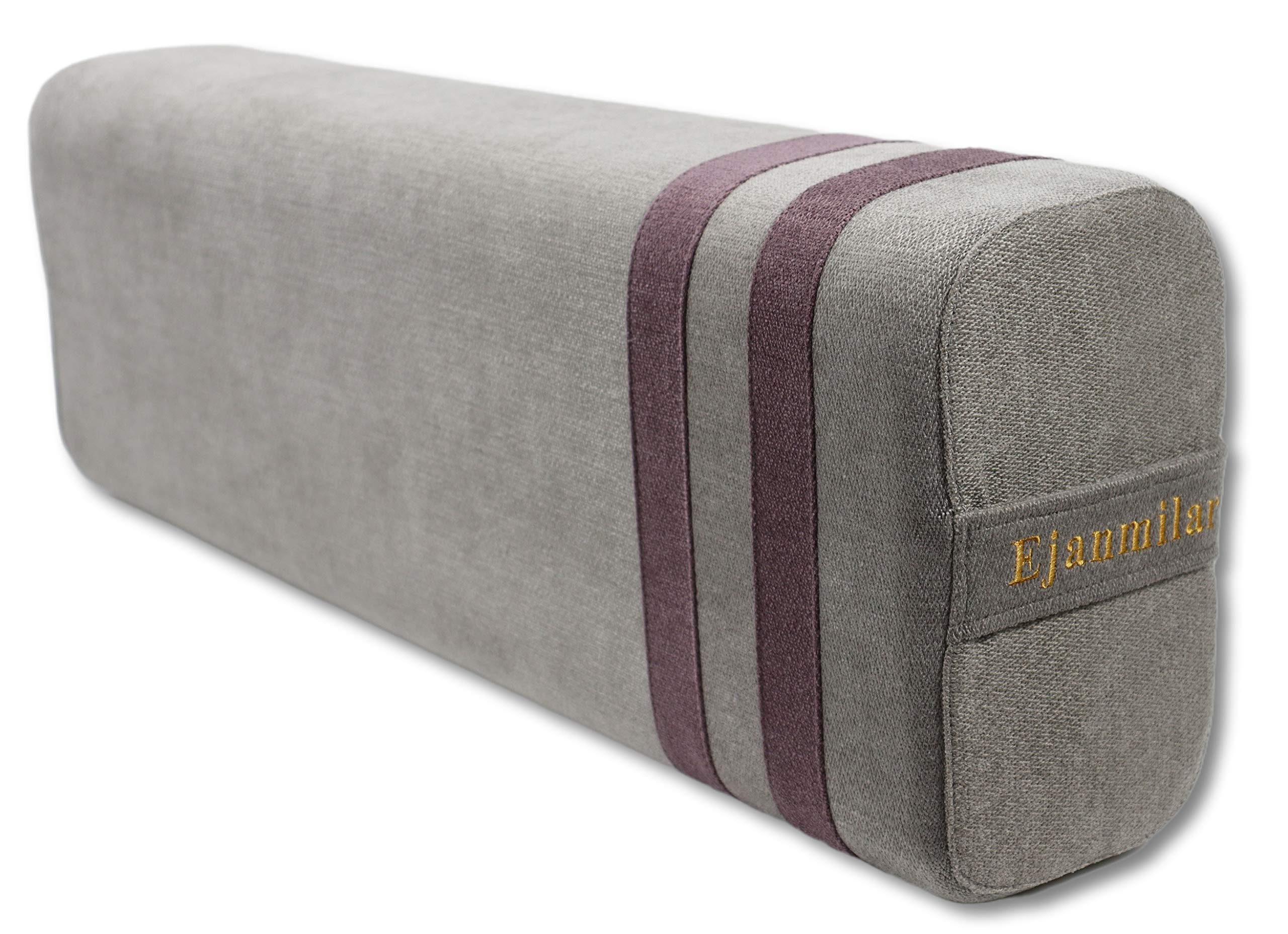 Ejanmilar Yoga Bolster, Rectangular, Large Firm Body Support, Machine Washable Cover, Restorative Yoga Pillows, Meditation Cushion, Yoga Accessories/Props