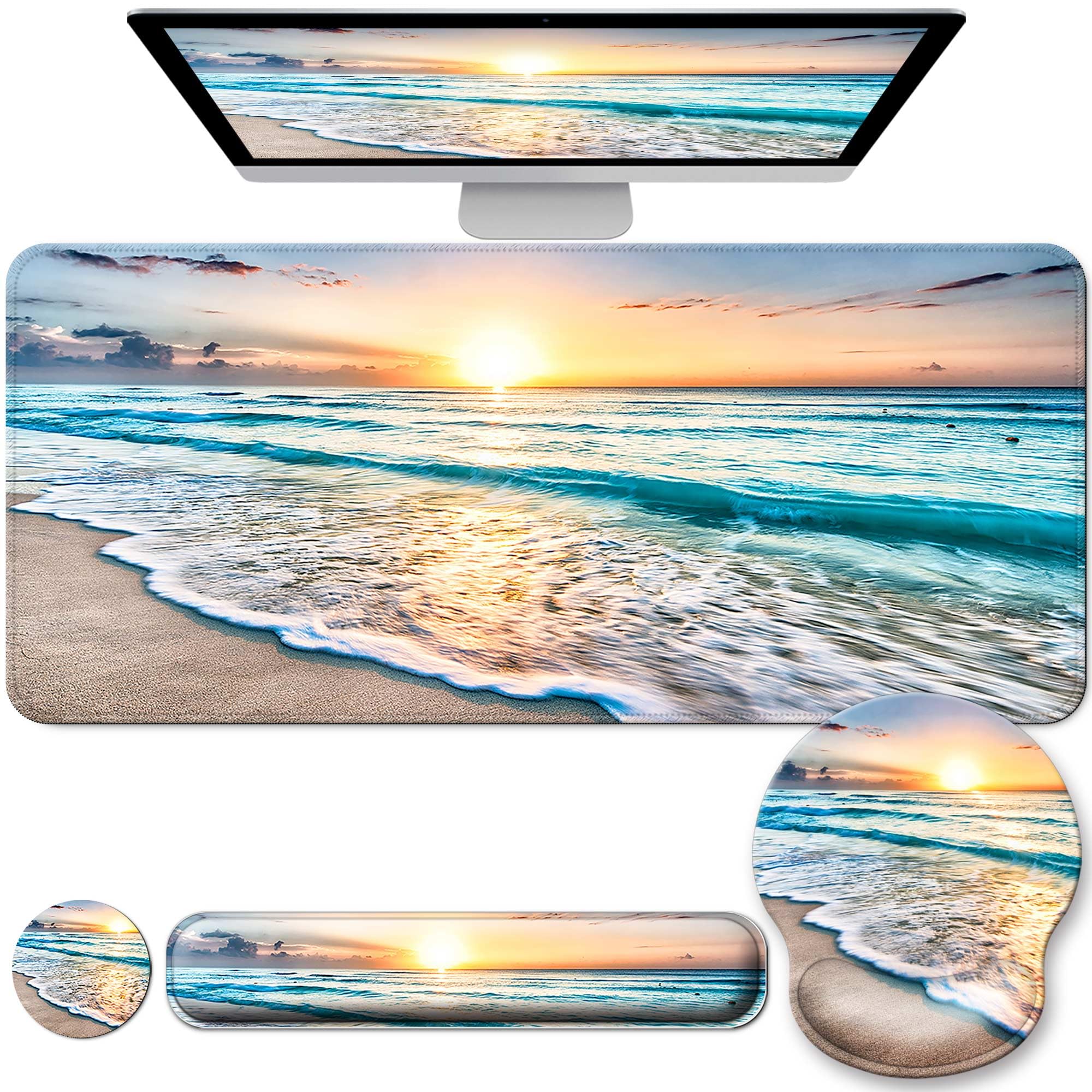 Desk Mat Set with Wrist Rest - Ergonomic Comfort -9