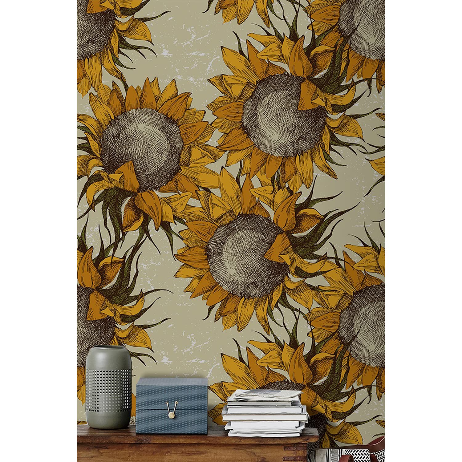 Papier peint intissé 152x104cm lavable pour illuminer une cuisine sombre et triste