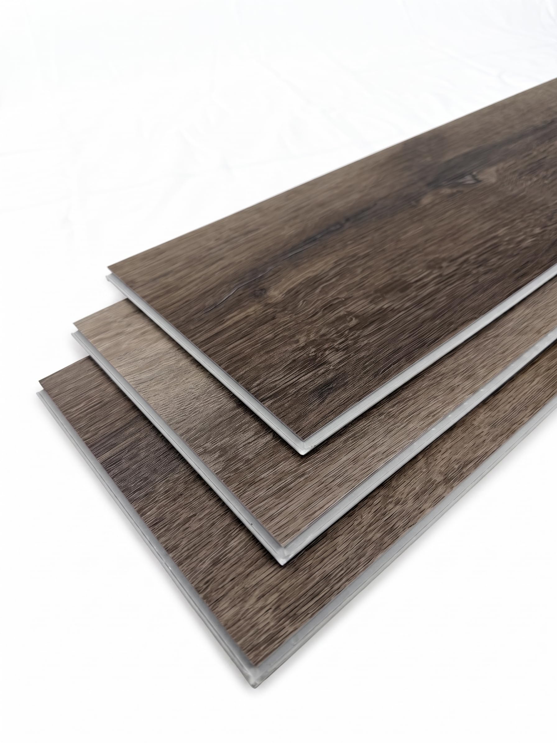 Floor Nation 6.5mm SPC Vinyl Flooring Planks Antique Wood | 8 Planks (1.76m²) | Rigid Core Click Lock LVT Wood Effect Tiles, Built-in 1.5mm IXPE Underlay, Waterproof Floating Floor