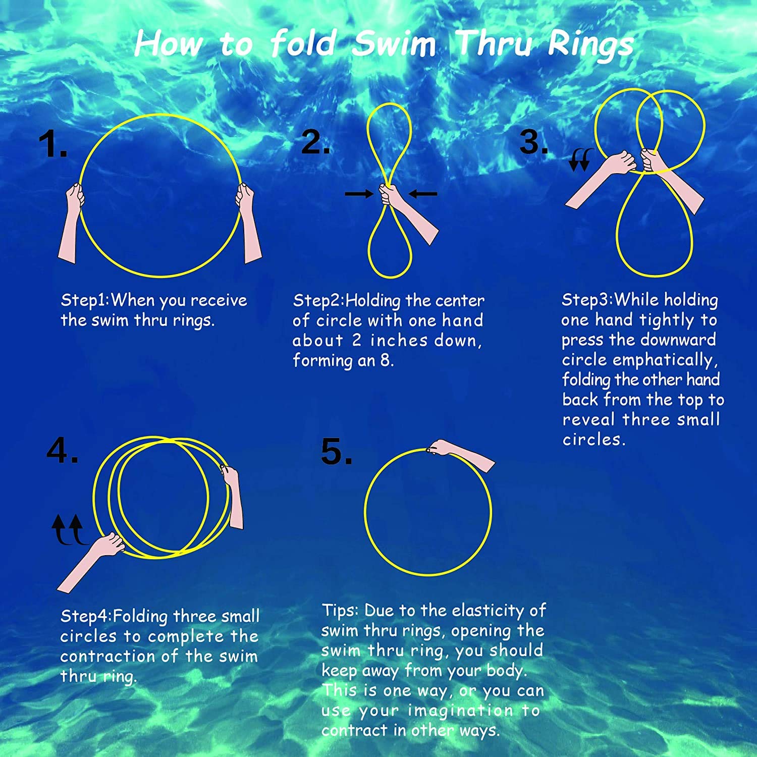 swim through pool rings
