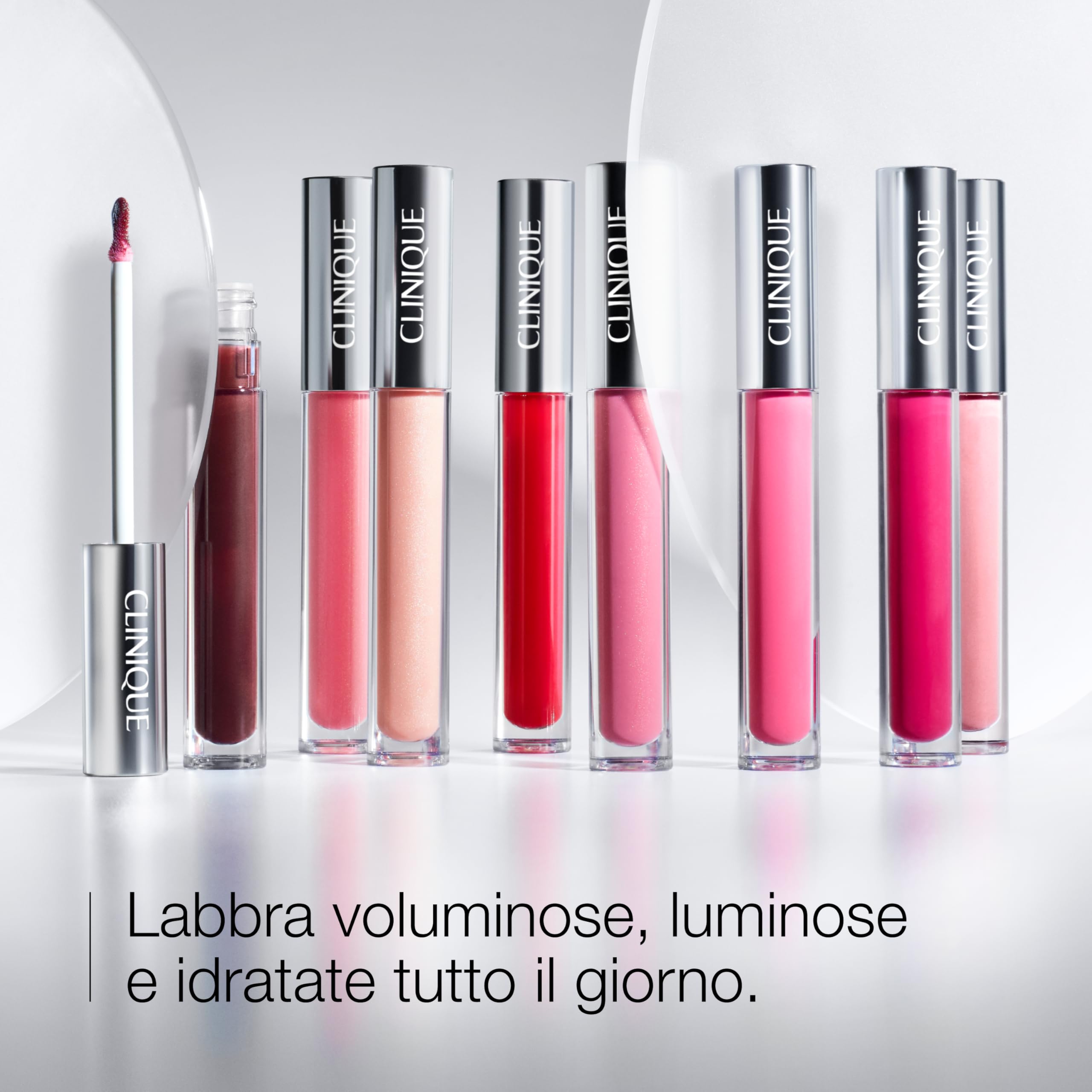 Clinique Pop Plush Creamy Lip Gloss lucidalabbra cremoso, con acido ialuronico e burri di aloe, avocado e karité | Idratante e luminoso