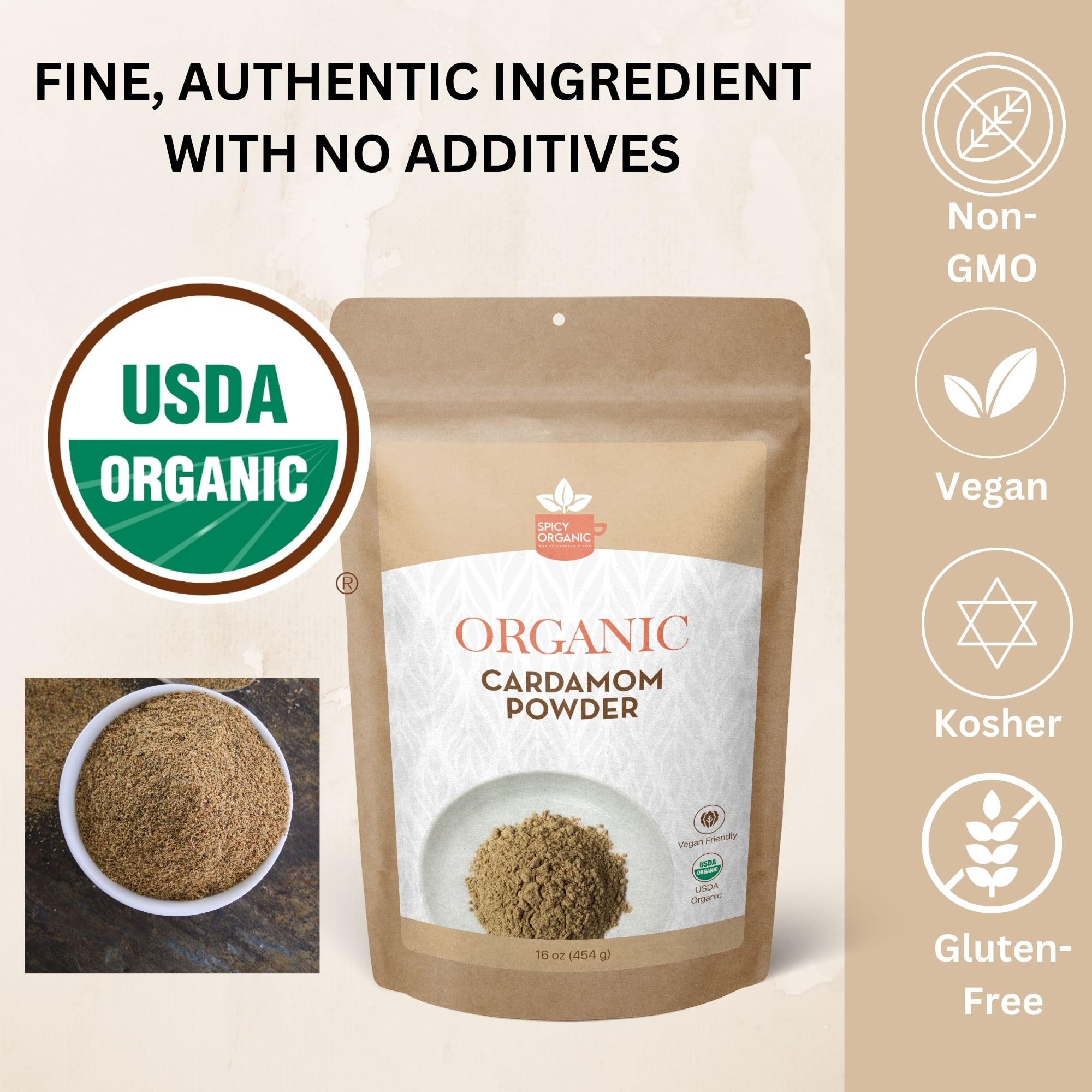 Snapklik.com : Ground Cardamom, 16 Oz Fresh Cardamom Powder - Also ...
