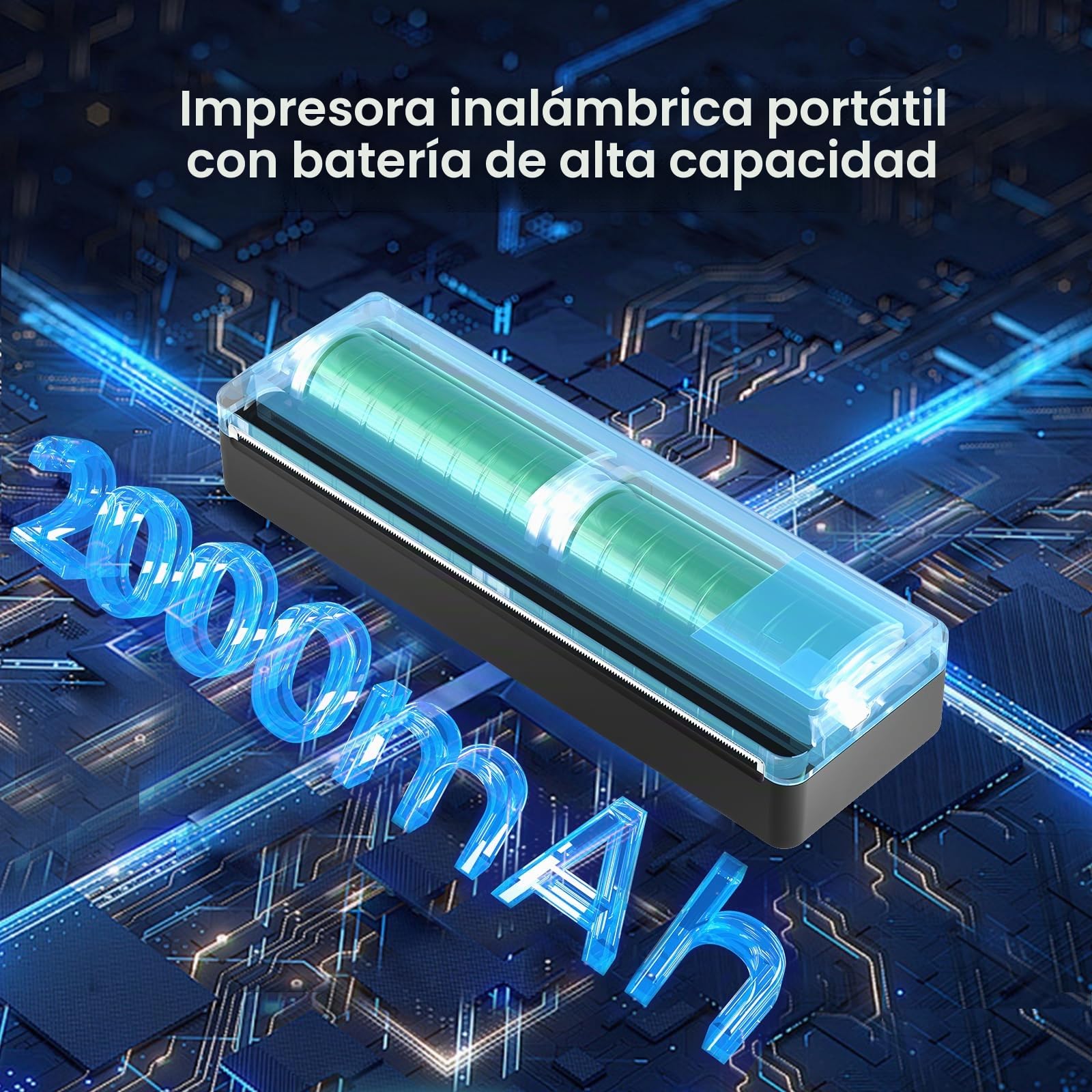 vretti Impresora térmica,P83 Impresora térmica A4, para 1 Rollo de Papel A4,Compatible con Android e iOS para Viajar,Oficina,Estudio