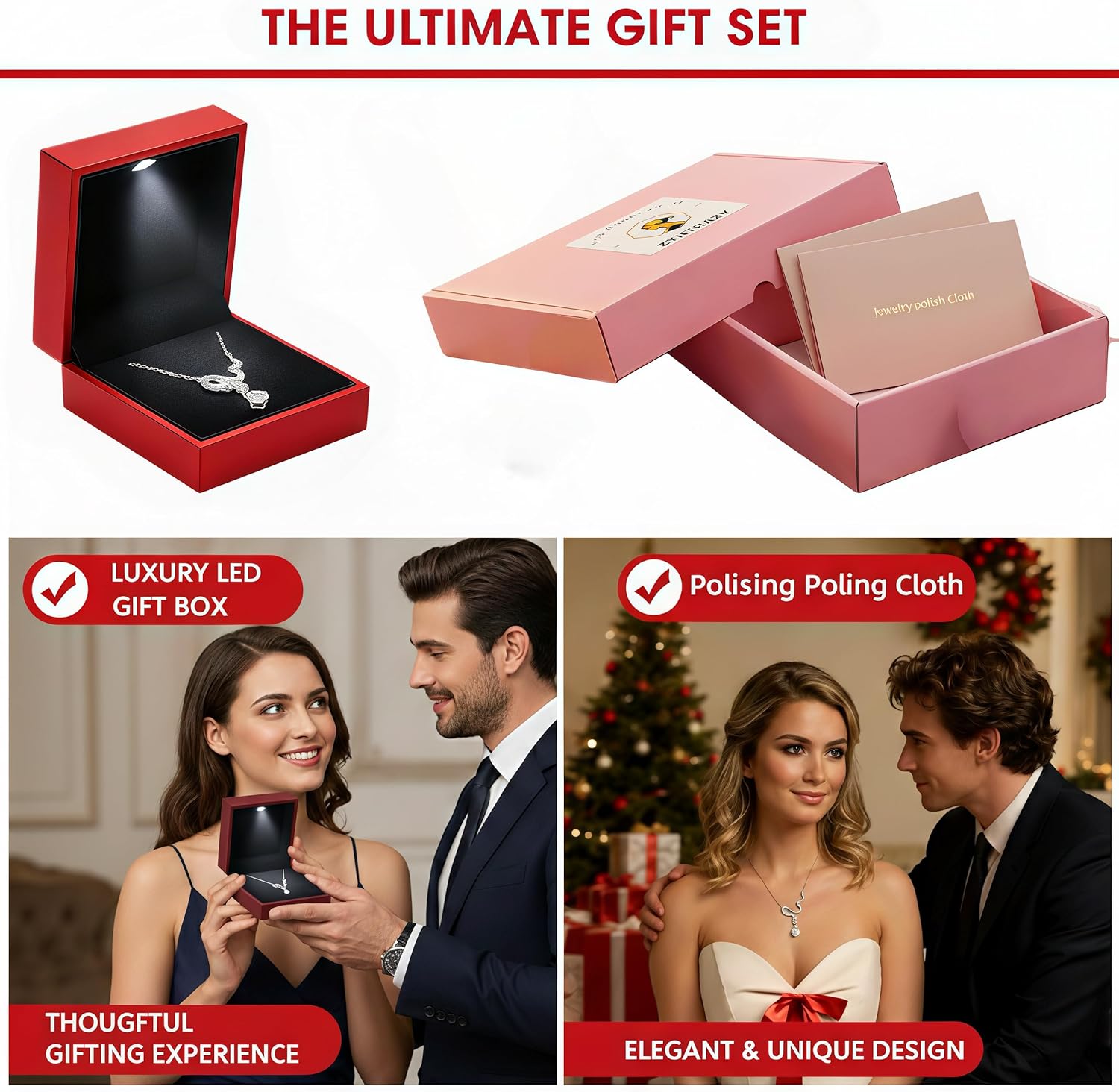 Moissanite Necklace – 14K Gold Plated 925 Silver, Handmade with CZ & 0.5 Carat Center Stone | Elegant Gift for Her - Image 5