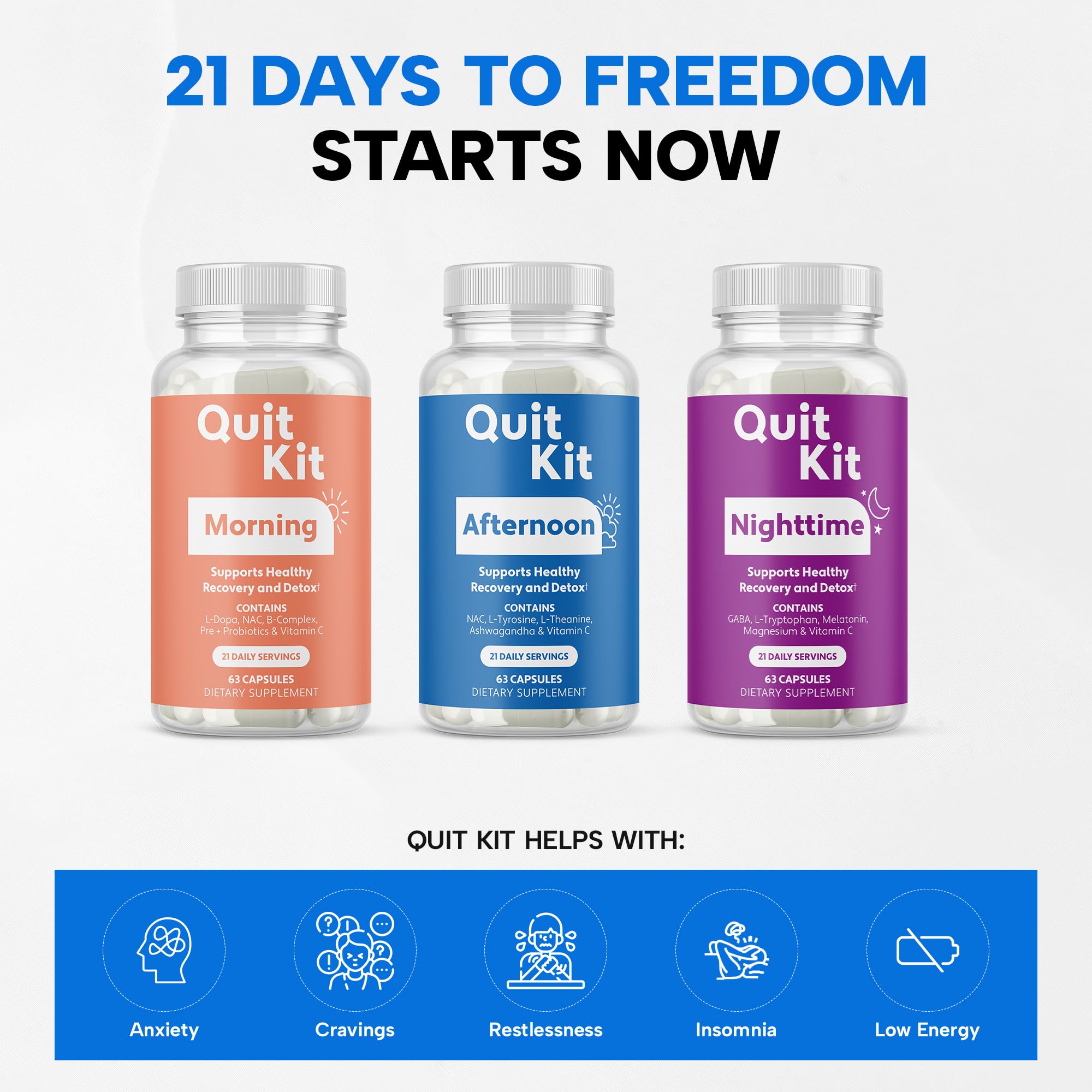 Recovery Detox - Withdrawal, Craving, Anxiety Relief & Sleep Aid — Amazon image 2