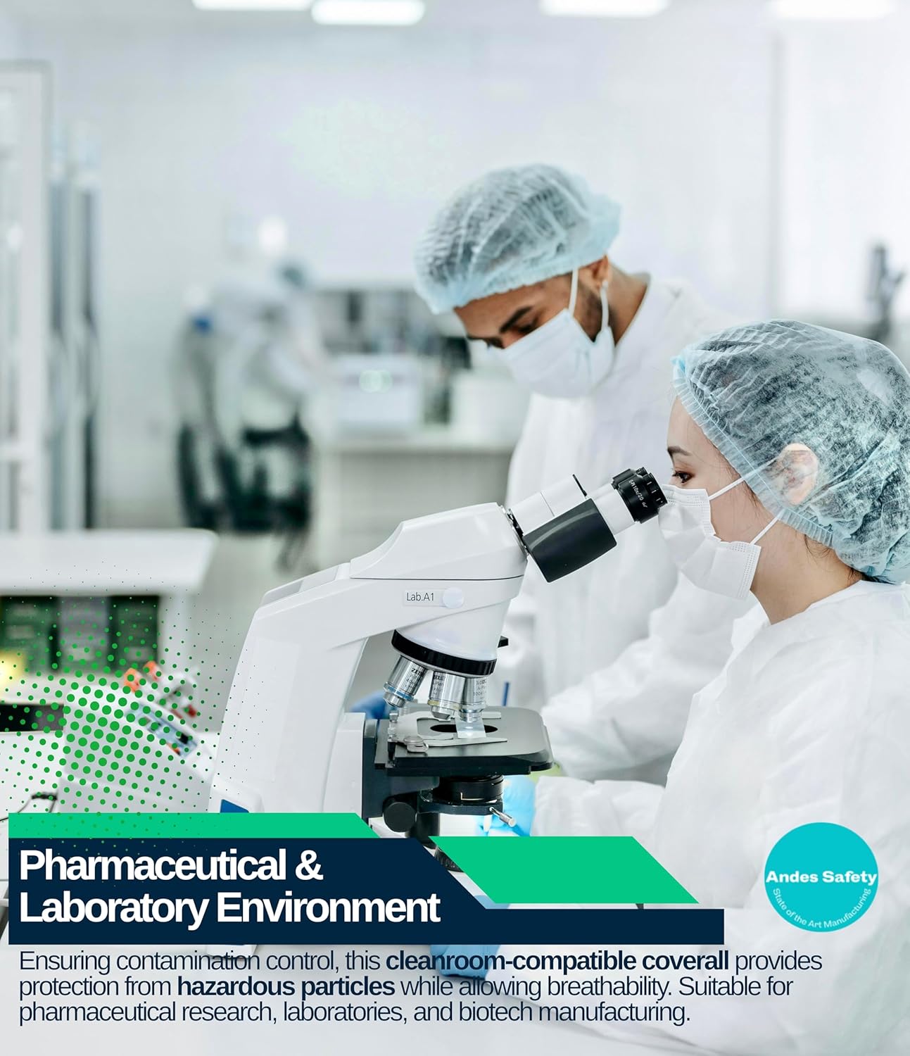 Andes 25 Pack Hazmat Suits, Heavy Duty Paint Suits, Disposable Protective Coveralls with Collar, Elastic Wrists and Ankles