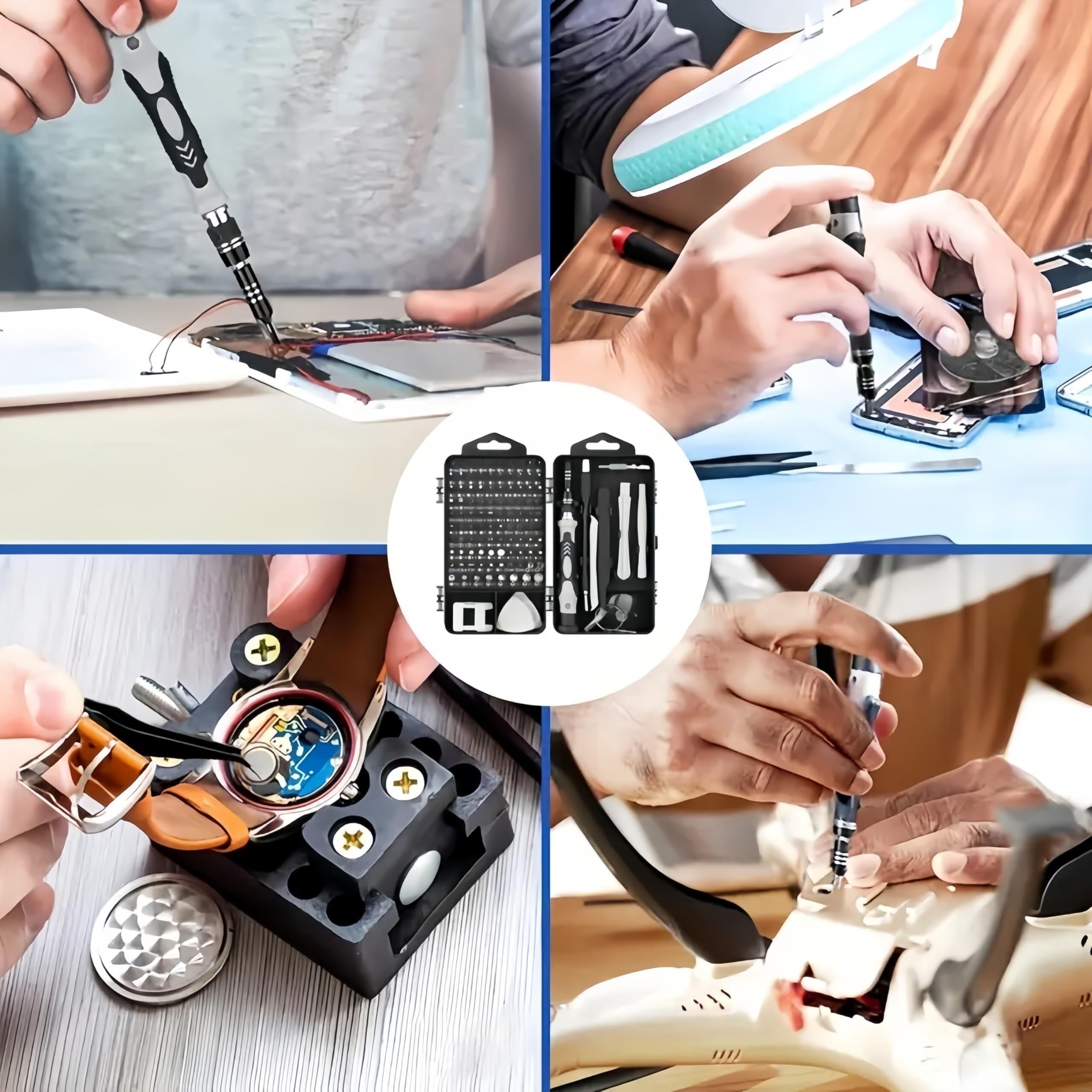 115-teiliges Präzisions-Schraubendreher-Set für Telefon, Computer, Uhr, Konsole, Brille, Elektronik - Professionelles Werkzeug-Set