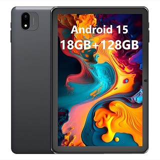 Paaxoo Android Tablet, 10.1 Zoll Android 15 Tablets 18GB(6+12) RAM 128GB ROM 1TB Expand, 1280x800 IPS HD Touchscreen,6000mAh Akku, Bluetooth, Dual Kamera, GMS, WiFi - Amazon product rated Grade A