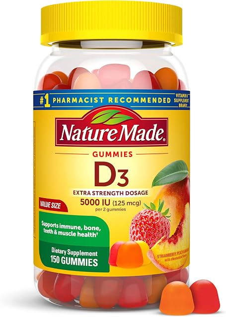 Nature Made 5000 IU Vitamin D Gummies