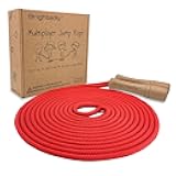 16 FT Long Jump Rope for Kids, Multiplayer, Adjustable | Classic Look Wooden Handle | Durable Kids Jumping Rope, Skipping Rope, Outdoor Fun, Party Game, Birthday Gift